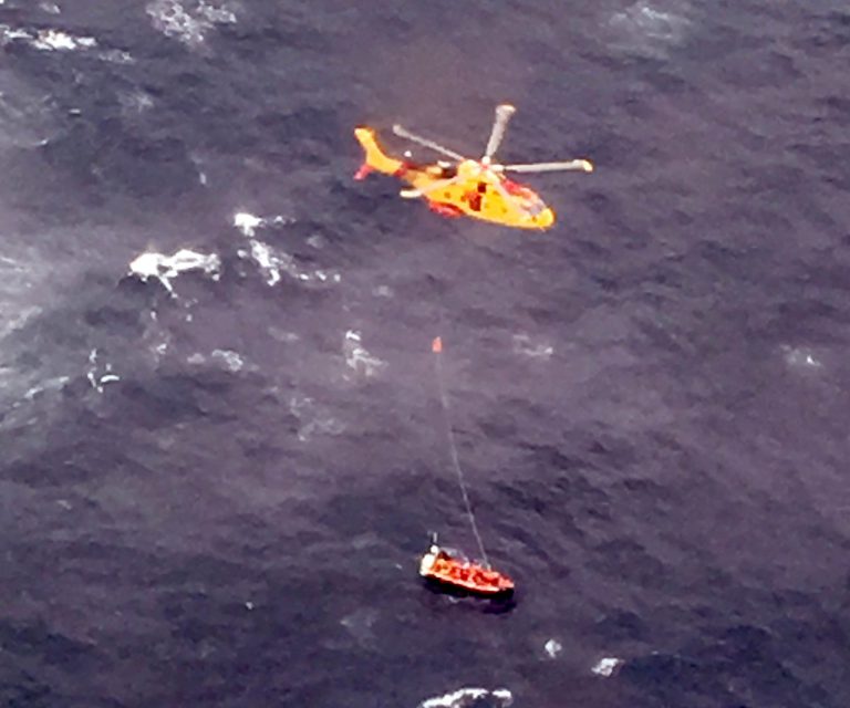 Rescue crews respond to man overboard near Kyuquot Channel
