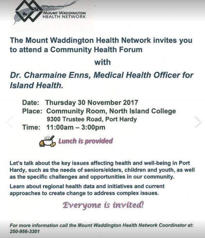 Health Forum in Port Hardy