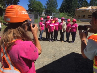 LOCAL MP, MLA SPEND DAY WORKING AT HABITAT BUILD SITE