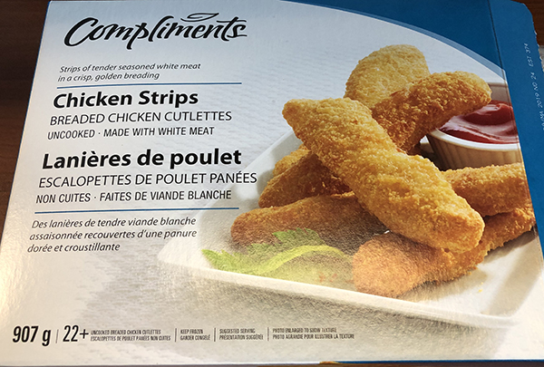 Compliments brand Chicken Strips recalled due to salmonella