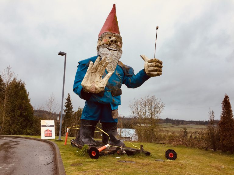 Moving day for Howard the Gnome kept under wraps