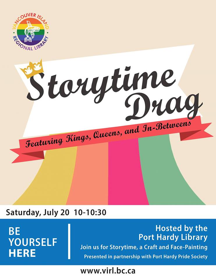 Storytime Drag coming to Port Hardy Library