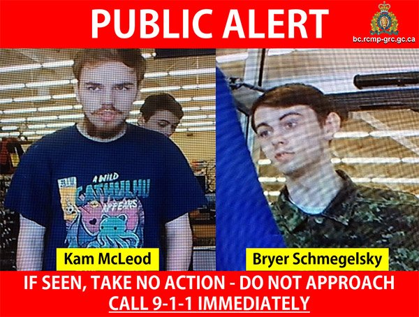 Vancouver Island teens face murder charge as manhunt continues