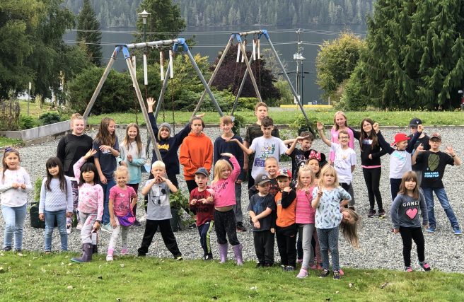 Sea View School students name whale seen in Port Alice waters