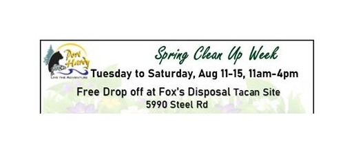 Port Hardy spring clean up week starts Aug. 11th