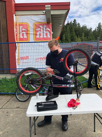 Port Hardy RCMP help teach youngsters the importance of bike safety