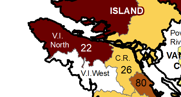 COVID-19 cases decline on the North Island: BCCDC