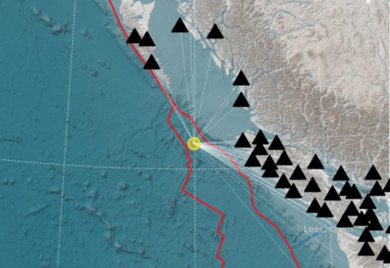 Two earthquakes recorded off Vancouver Island overnight
