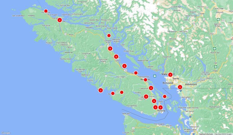 UPDATE: Power restored to 95% of customers on Vancouver Island, South Coast