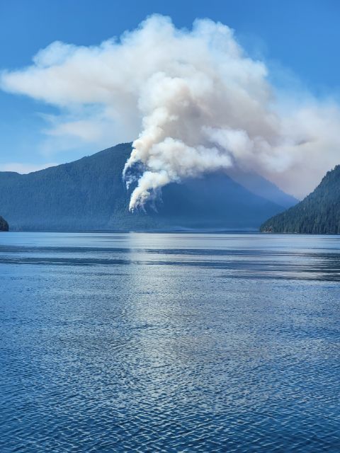 Cluster of lightning-caused fires out of control east of Quadra Island