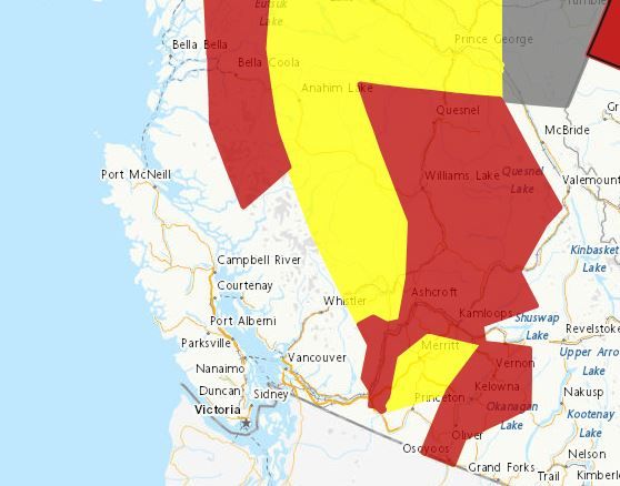 Vancouver Island spared from heat wave sweeping province