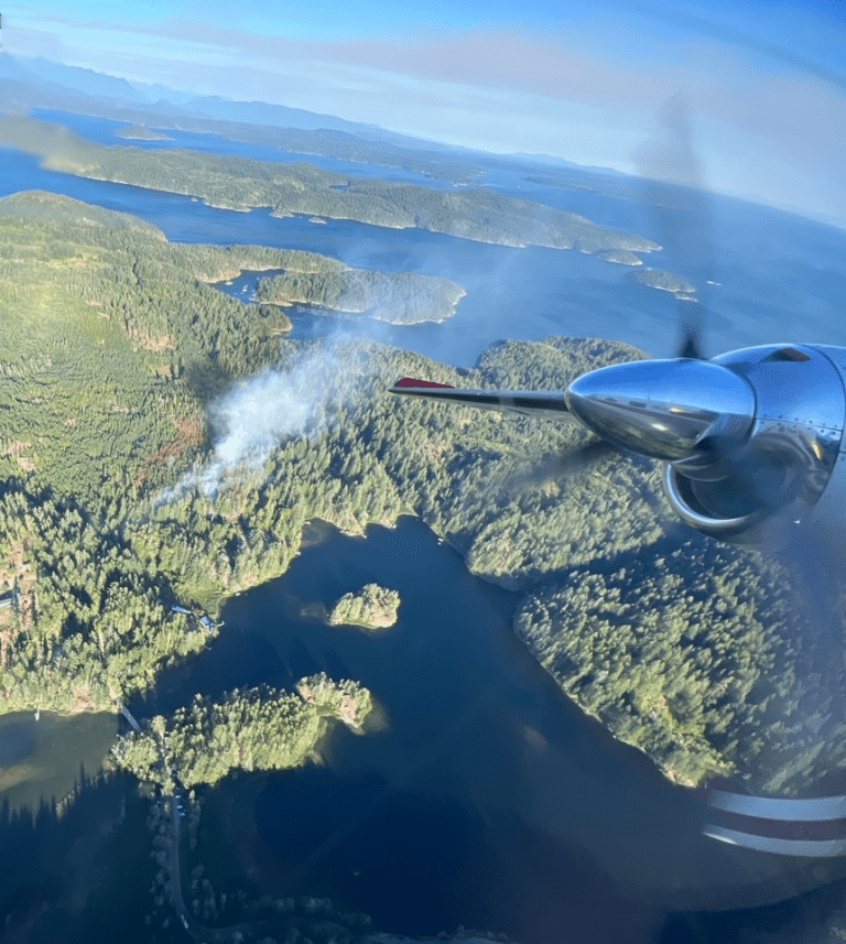 UPDATE: Quadra Island fire now being held near Village Bay Lake