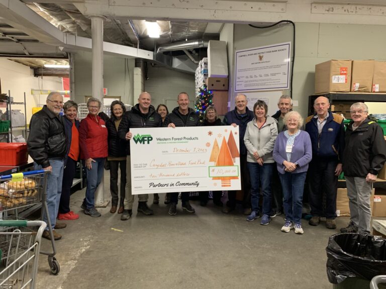 Vancouver Island non-profits receive donations from Western Forest Products