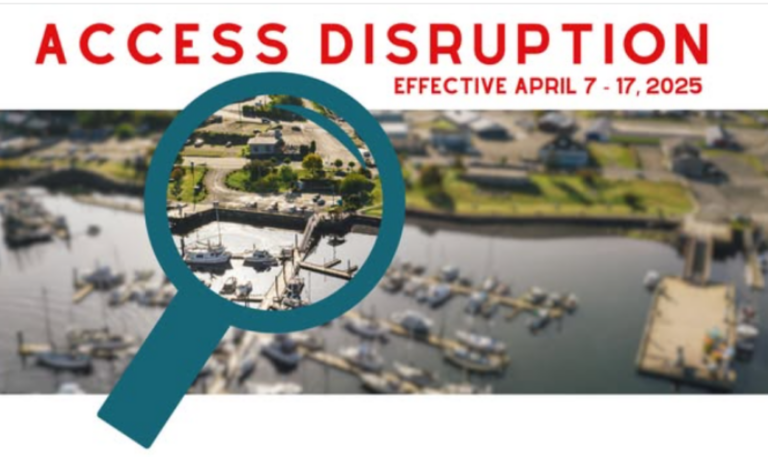 Dock, parking lot access temporarily closed in Port McNeill